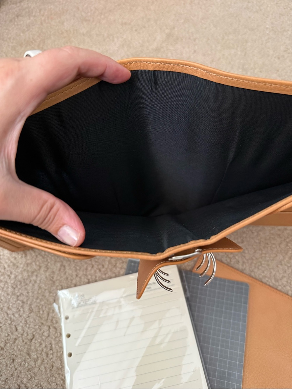 Moterm Luxe Rings Planner - A5 (Vegetable Tanned Leather) - Picture 10 of 14